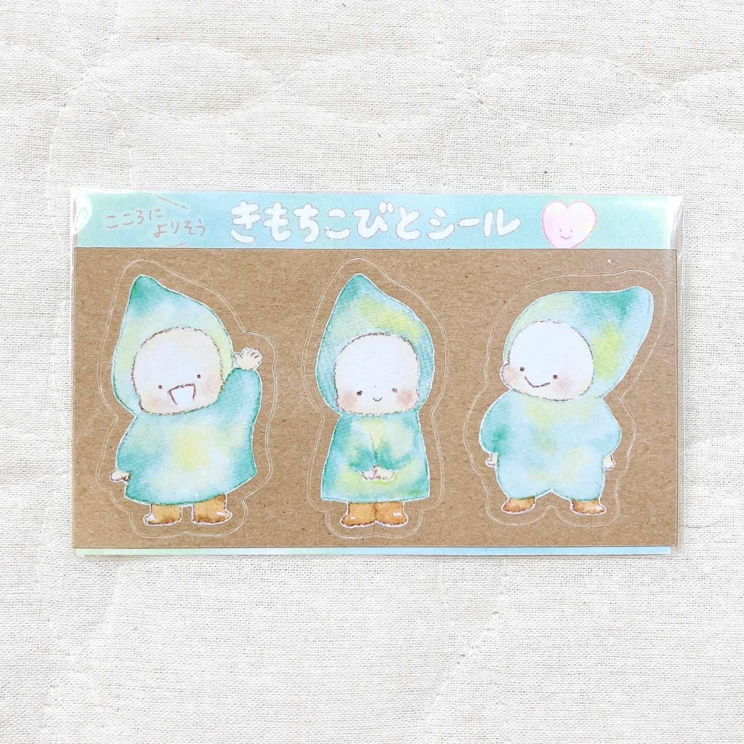 モチコ　えほん「きもちこびと」ポストカード＆ステッカーSET